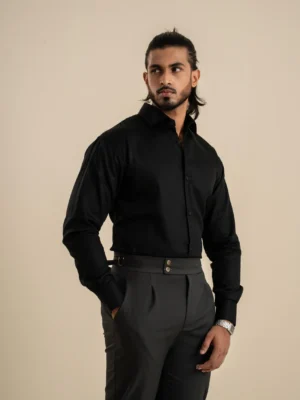 Black Semi Formal/Casual Shirt